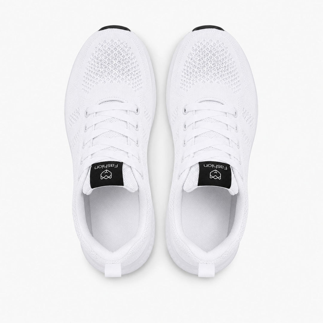 Top view of women's comfort slip-on shoes, highlighting wide toe box and easy wear.