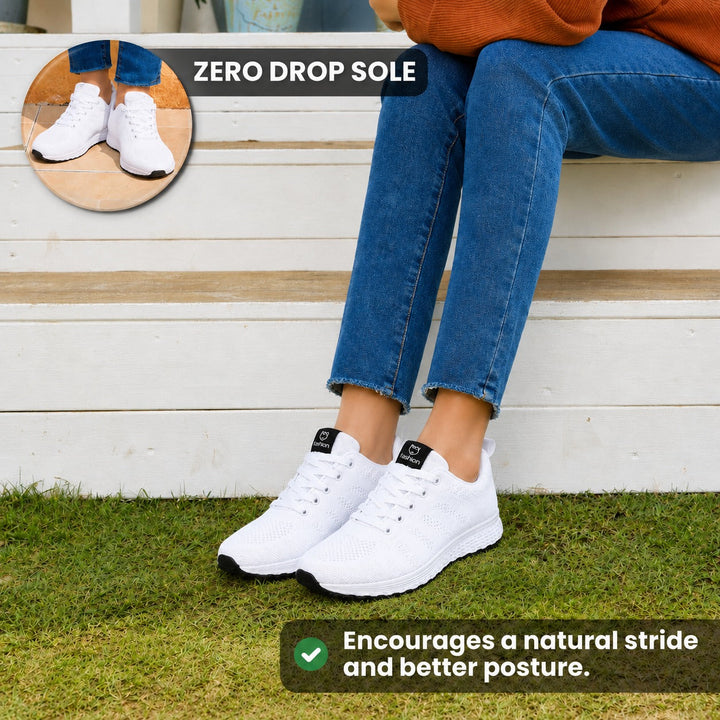 Women's comfort shoes with wide toe box for ultimate foot freedom, ultra-light design.