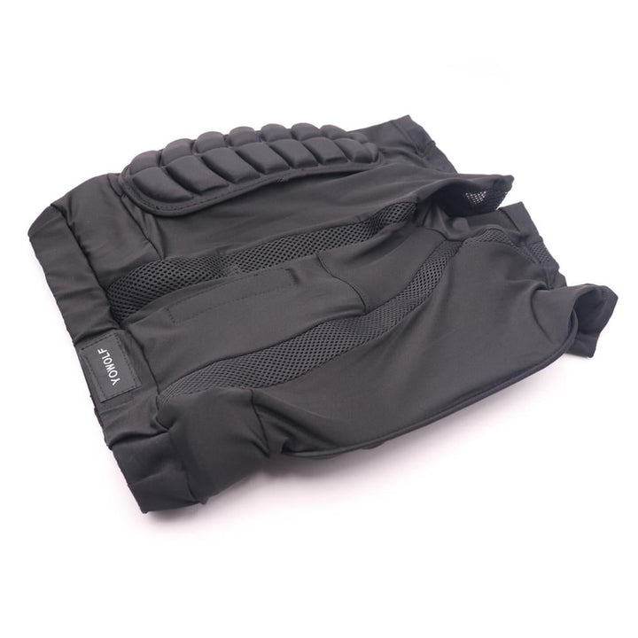 Unisex padded shorts for snowboarding impact protection. Essential protective gear for skiing & winter sports.