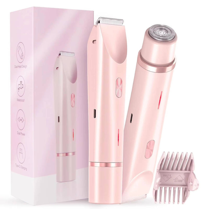 Achieve smooth skin with this painless dual head trimmer.