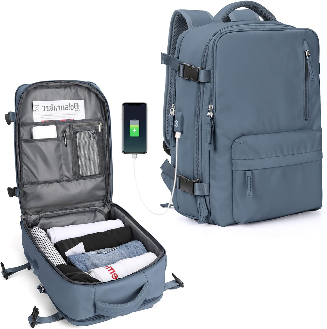 Stylish unisex multi-compartment laptop bag, great for work and leisure.