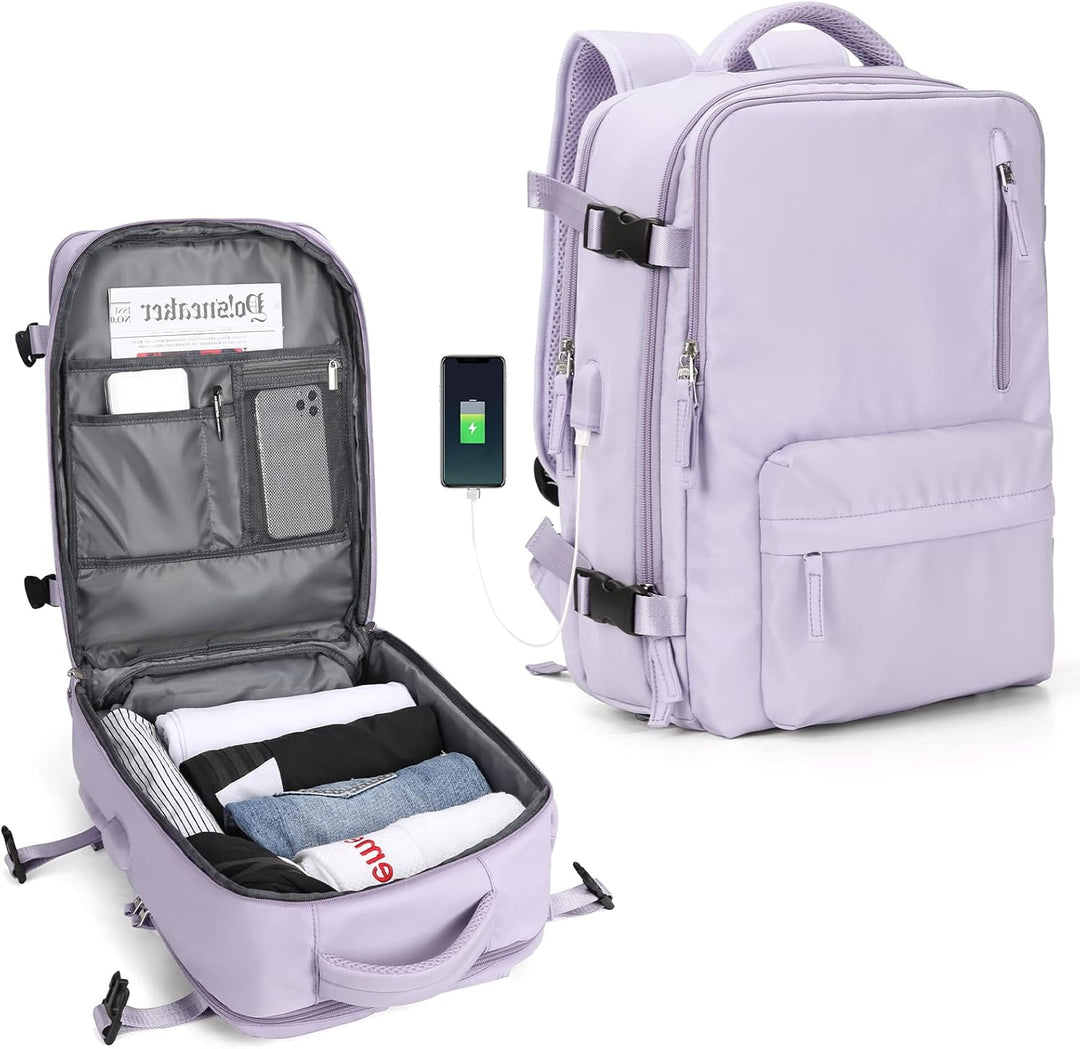 Travel-friendly multi-compartment laptop bag with an adjustable strap.