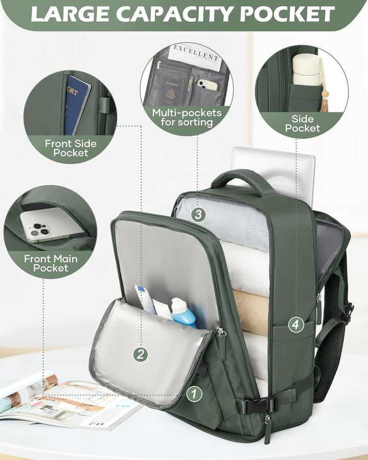 Stylish multi-compartment laptop bag, adjustable strap, perfect for modern life.