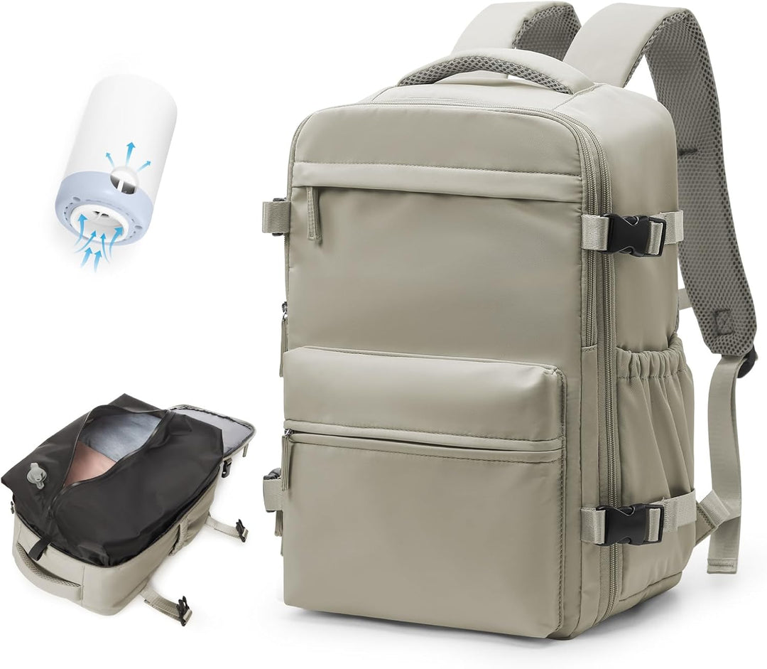Student travel bag for laptops, multi-compartment & adjustable for comfort.