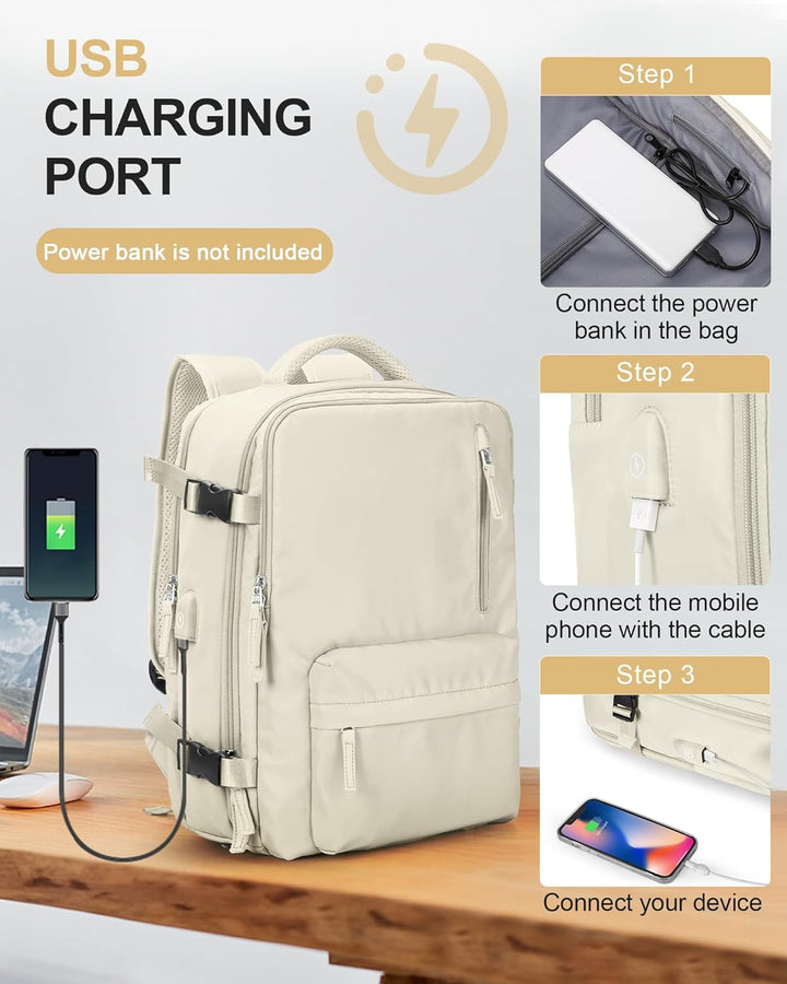 Tech accessories' best friend: multi-compartment laptop bag with adjustable strap.