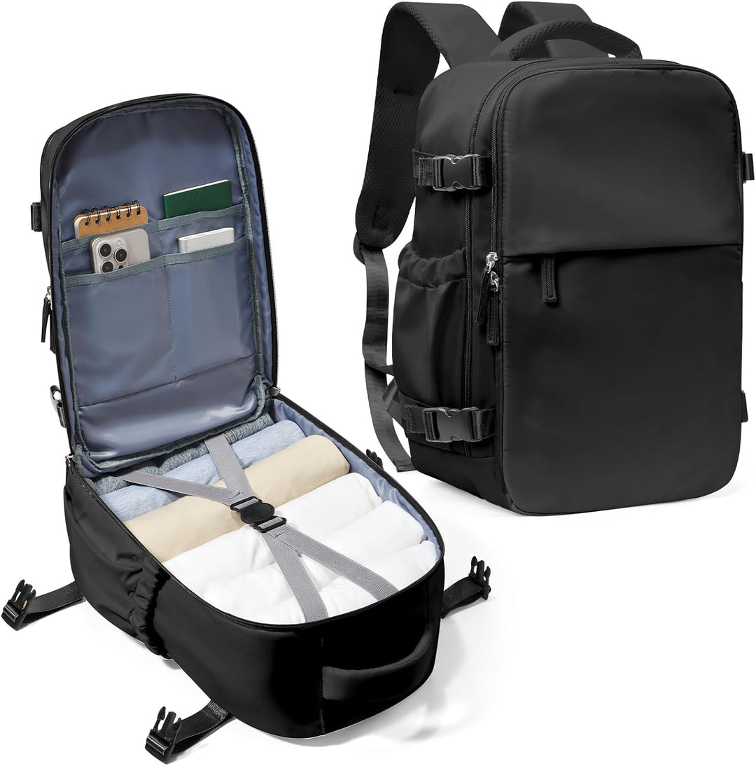 Work commuter laptop bag, multi-compartment design for optimal organization.