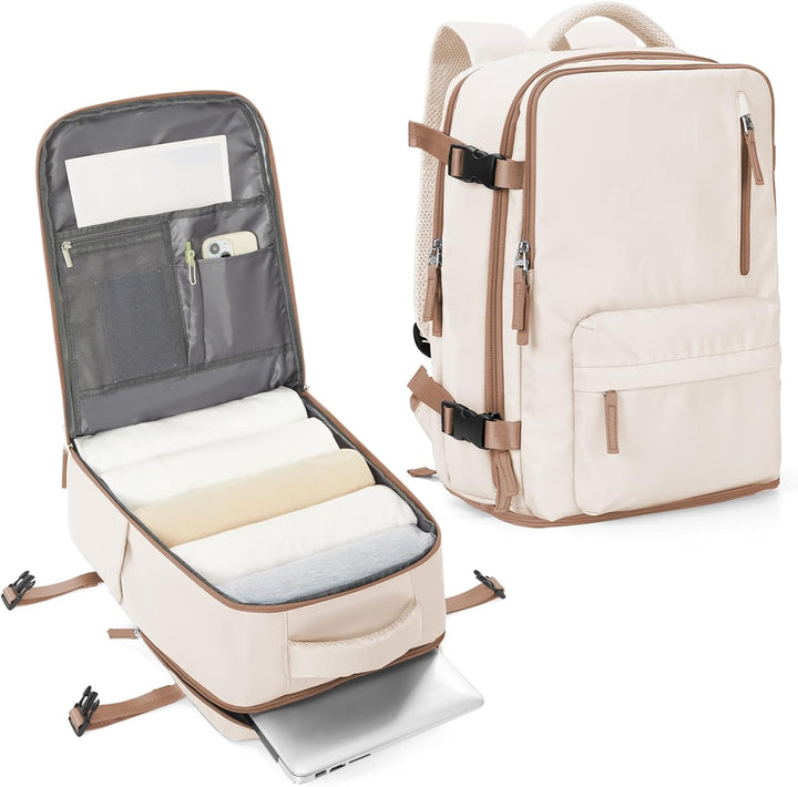 Organized travel with this unisex multi-compartment laptop bag, adjustable.