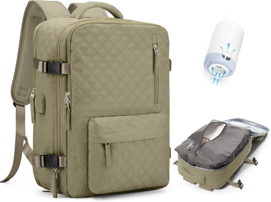 Stylish multi-compartment shoulder bag, perfect for laptops & travel.