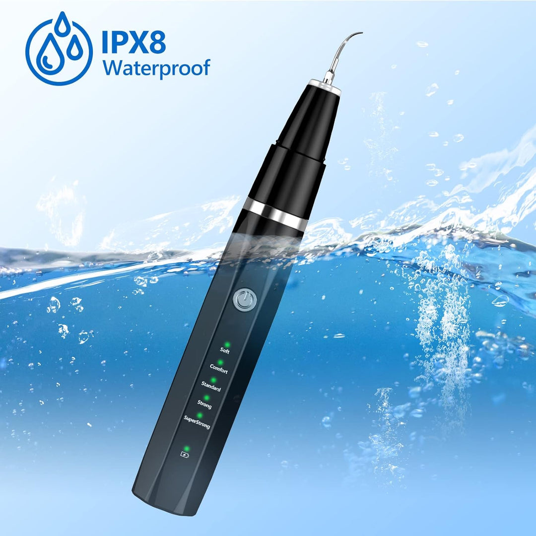 Improve pet oral hygiene with this ultrasonic tooth cleaner, effectively removing plaque & tartar at home.