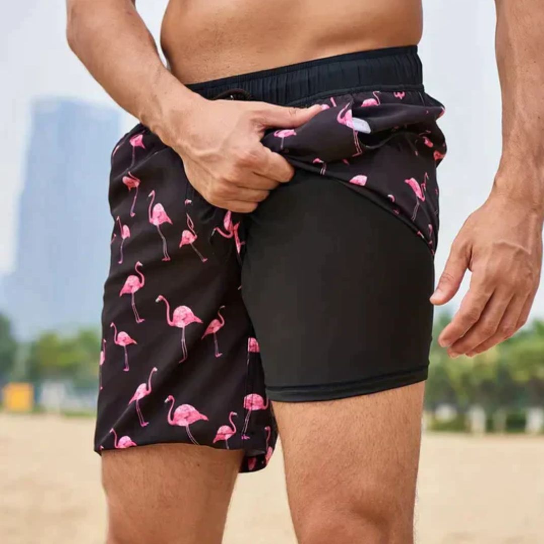Men's Stylish Peter Swim Shorts, quick-dry, perfect for beach, pool, and summer fashion.