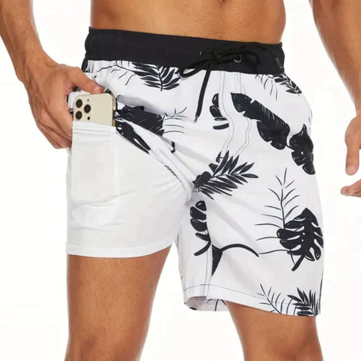 Stylish Peter men's swim shorts for beach, pool, or casual wear. Quick-dry fabric for ultimate comfort.