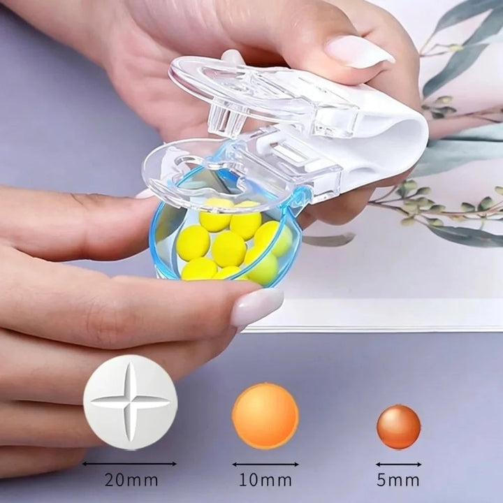 Stress-free pill dispenser for daily medication, a hygienic and compact organizer for efficient pill management.