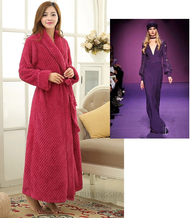 Luxurious soft women's loungewear robe, ultimate plush comfort.