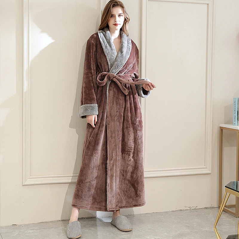 Luxurious Indy Liebe Nest women's plush bathrobe, perfect loungewear.