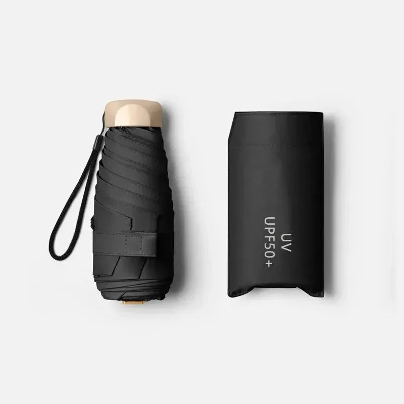 Windproof travel umbrella with strong frame. Ultra-light, compact, UV protection & waterproof for reliable outdoor use.