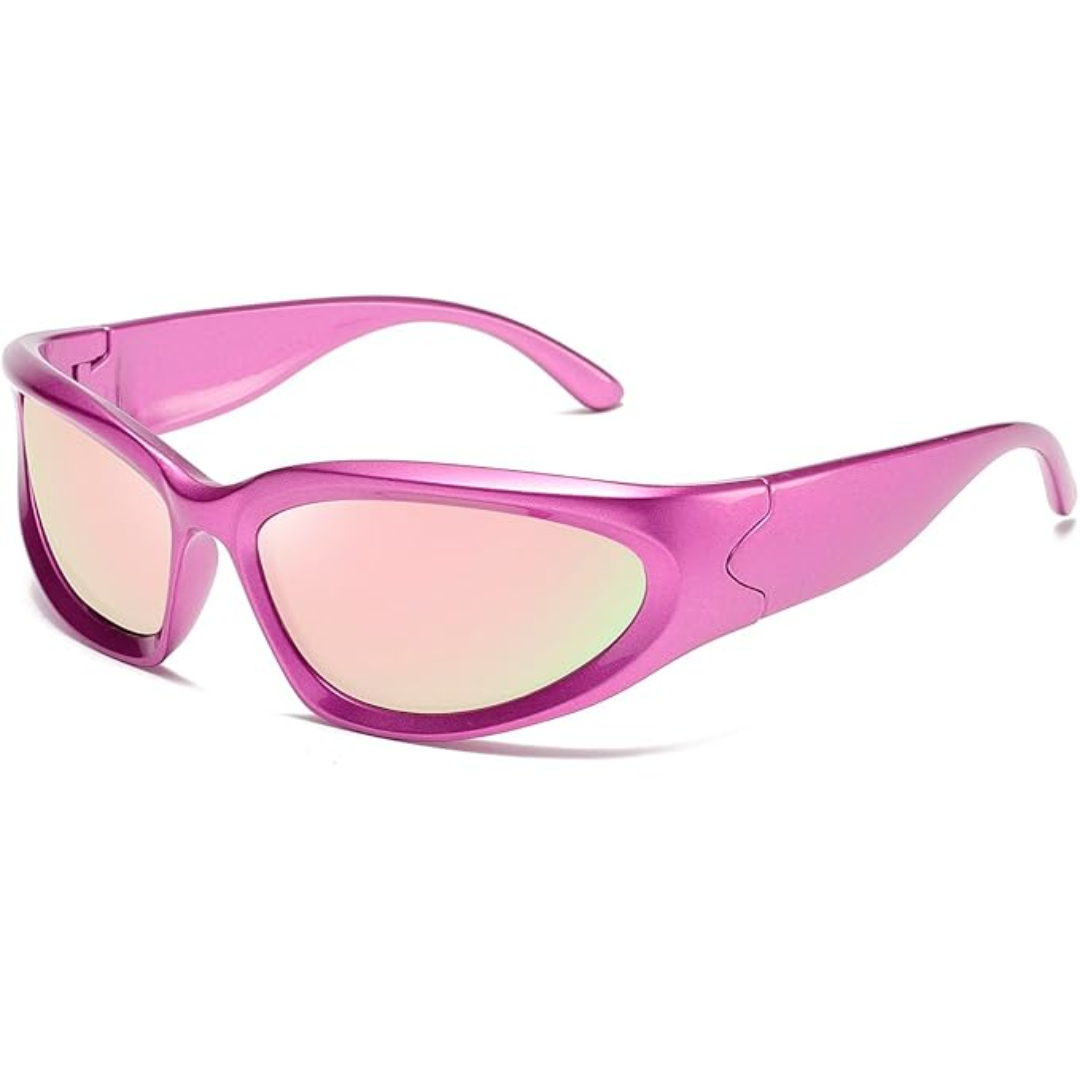 Men's SwiftWrap polarized sports sunglasses, sleek wrap-around design for outdoor performance.