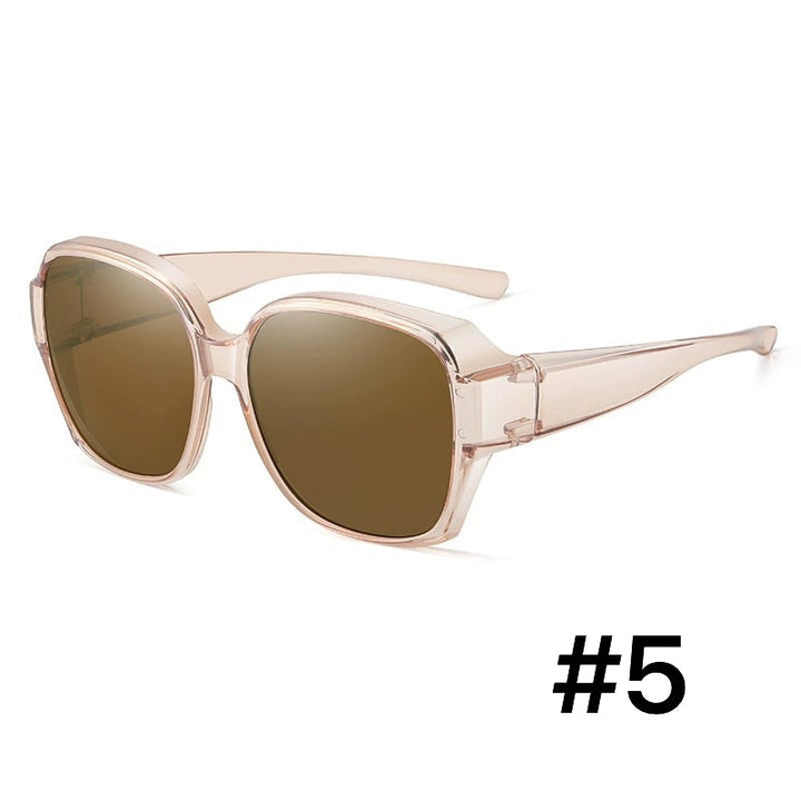 Prescription glasses friendly: unisex polarized over glasses for UV protection.