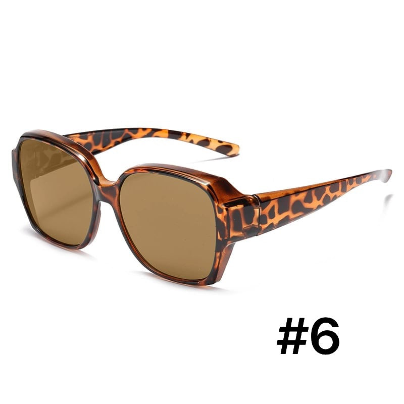 Stylish unisex polarized over glasses ensuring clear vision & UV eye protection.