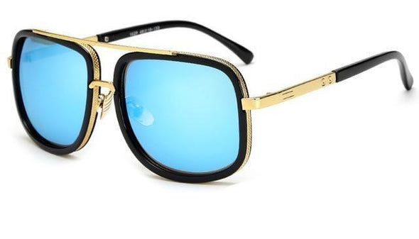 Stylish men's sunglasses with durable lightweight alloy frame & polarized UV400 lenses.