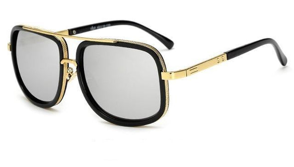 Sporty men's polarized eyewear, UV400 protection & lightweight alloy frame, perfect for outdoor activities.