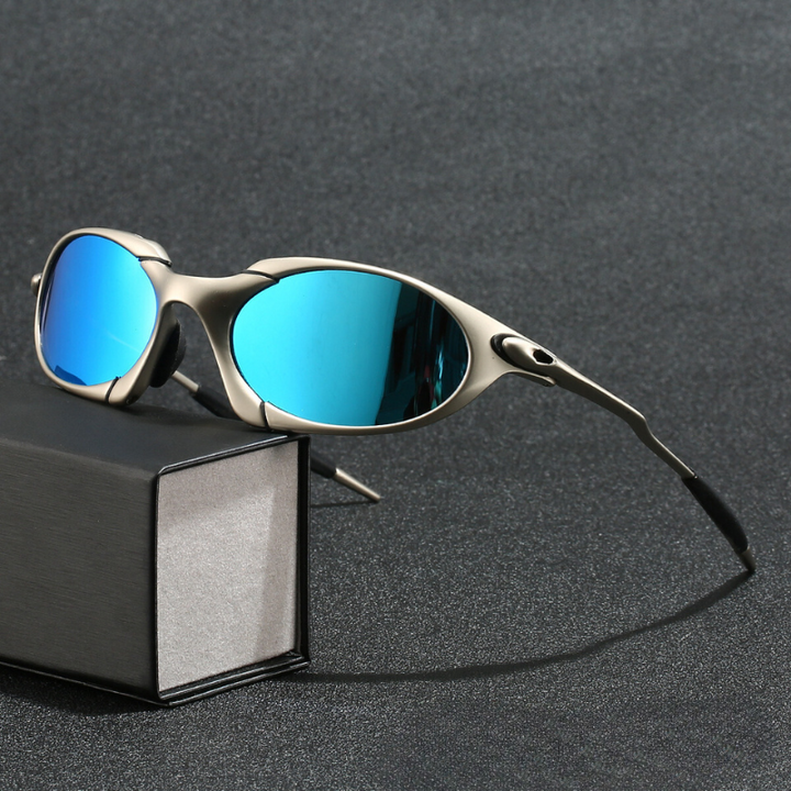 Unisex polarized sunglasses with lightweight metal frame, offering essential UV protection for outdoor eye comfort.