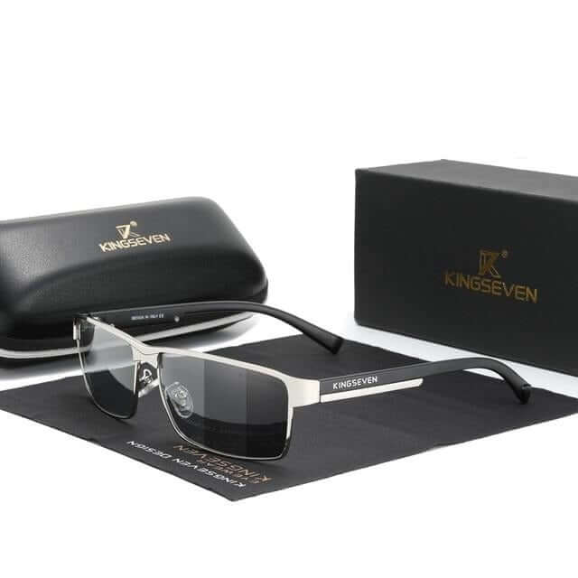 Unisex polarized photochromic UV400 sunglasses for superior eye protection & anti-glare, perfect for driving.