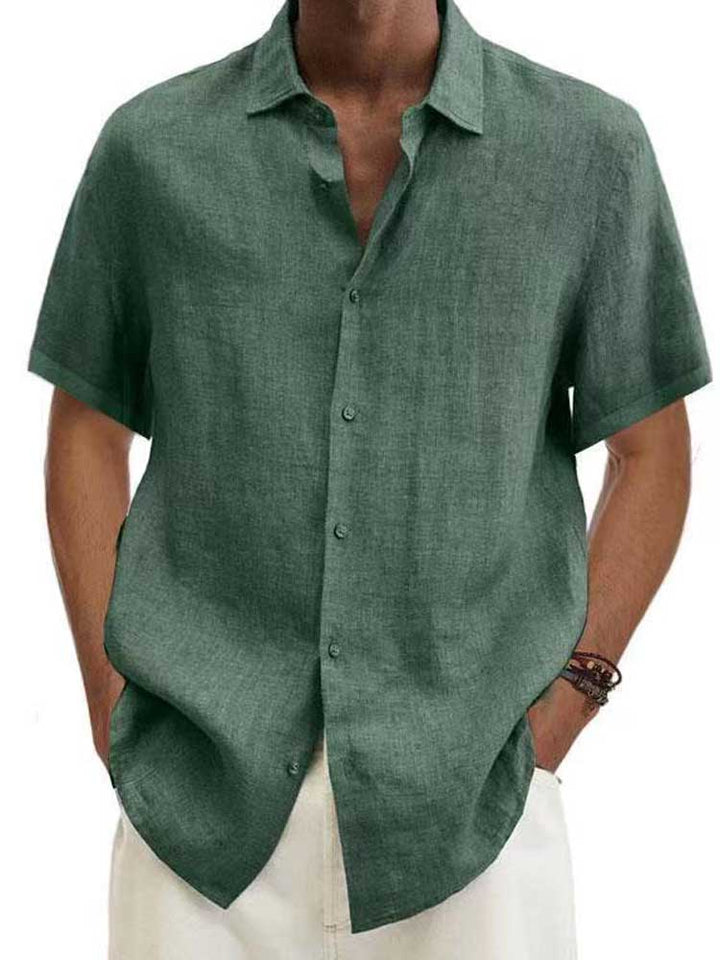 Men's classic button down shirt in a relaxed fit, perfect for smart casual or everyday comfort. Long sleeve.