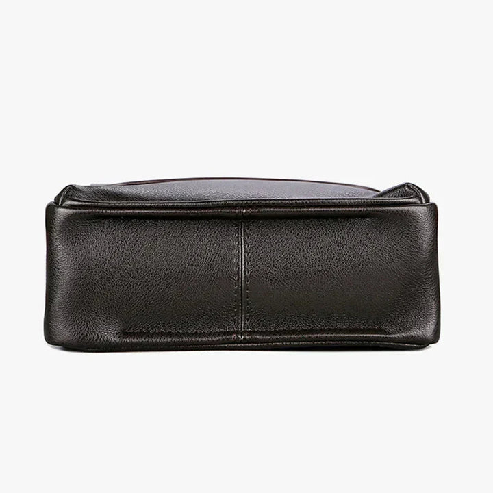 Stylish women's dark brown faux leather shoulder bag for daily elegance, includes crossbody strap.