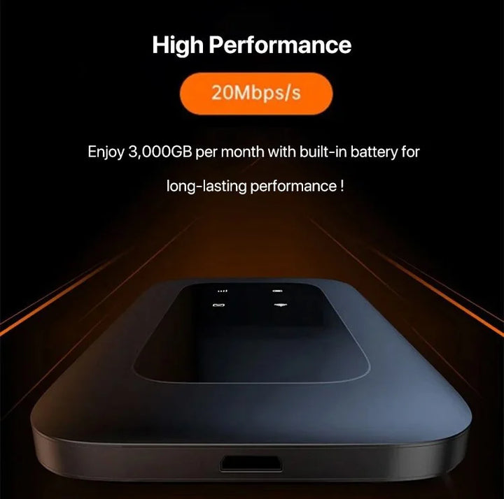 Experience ultra-fast 5G with this portable mobile WiFi router. Enjoy high-speed data for all your devices.