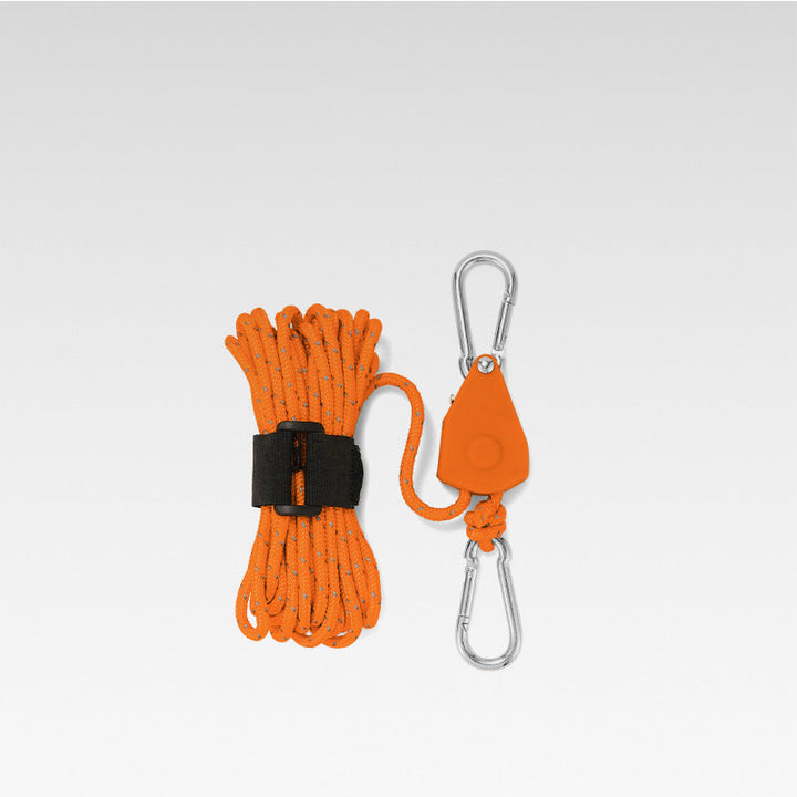 Bright reflective rope, perfect for hiking, camping, and securing gear safely outdoors.