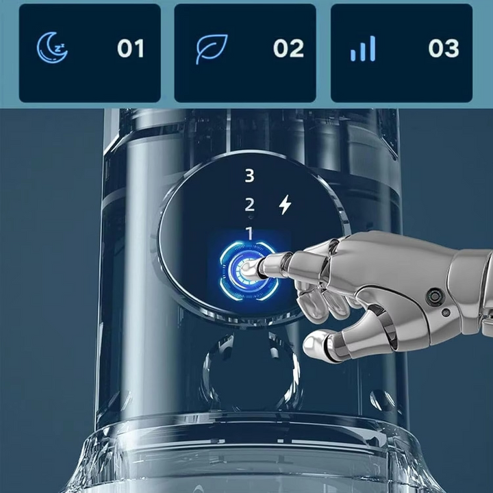 Mini portable air conditioner with fan & humidifier functions for personal space, perfect for office comfort.