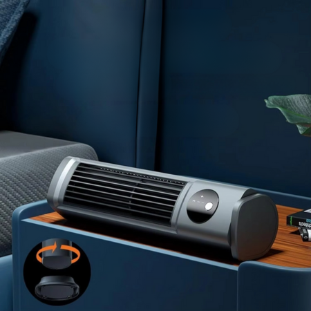 Ultra-quiet portable AC unit for bedroom peace & office focus, providing a personal summer cooling solution.