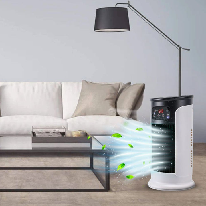 Sleek portable windowless AC for quiet, energy-efficient indoor cooling, perfect personal cooler for home & office.
