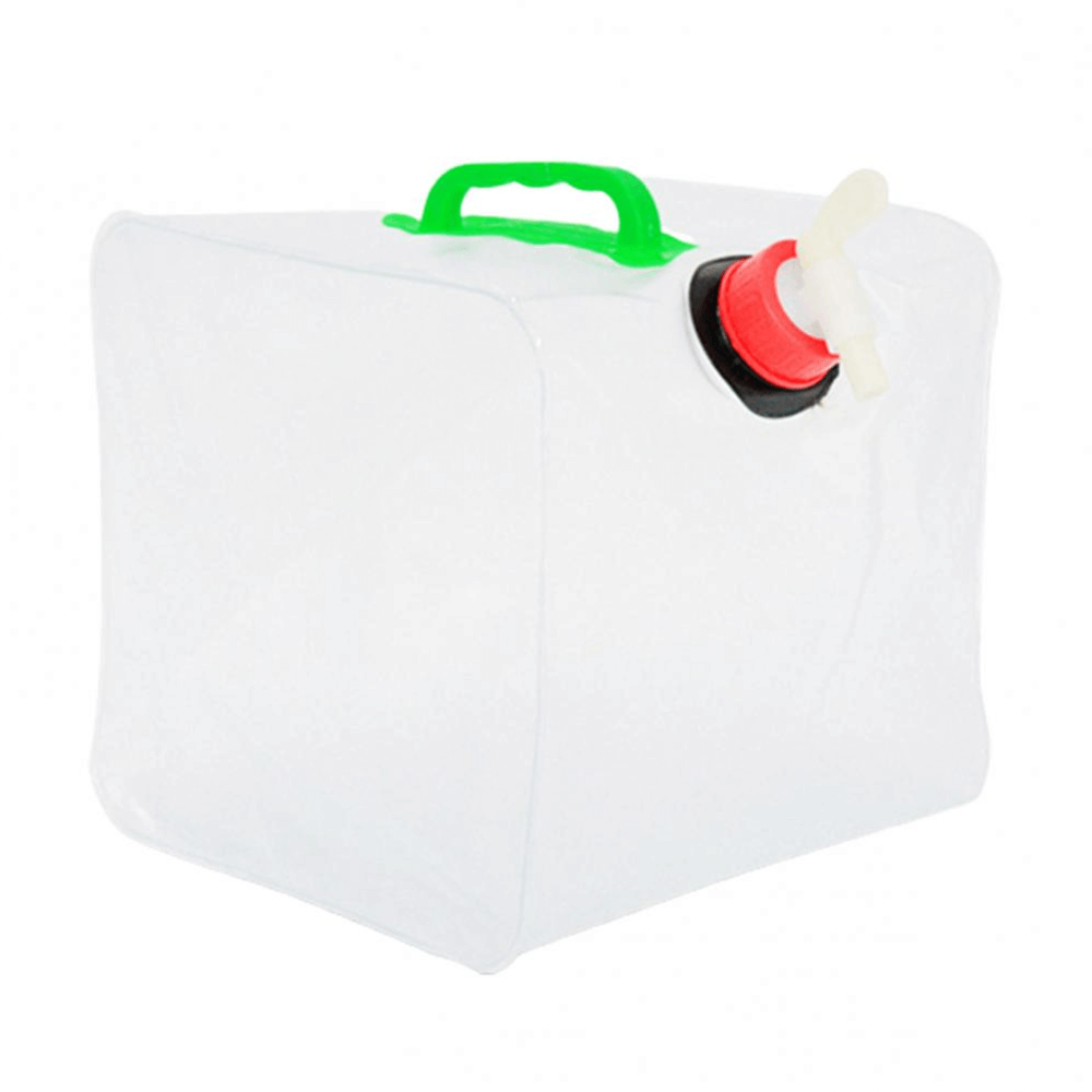 Portable collapsible water container for hiking & camping, ideal for outdoor hydration. Unisex design.