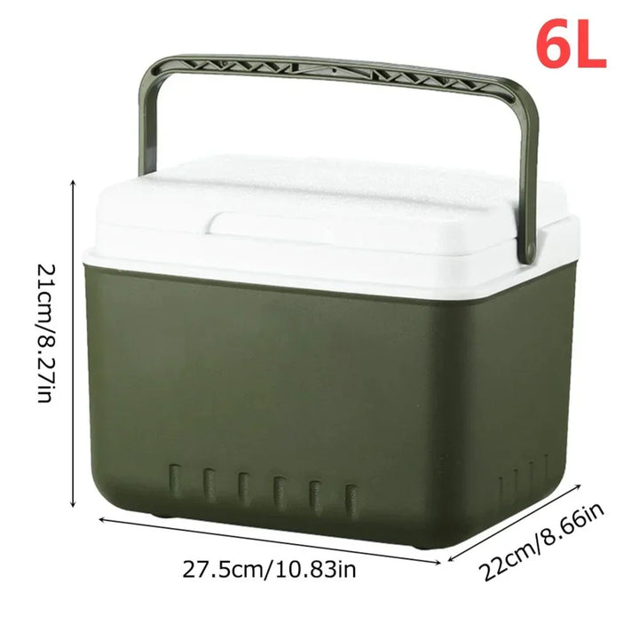 Unisex portable electric cooler warmer for outdoor gear. Keeps items cool for beach days & warm for picnics.