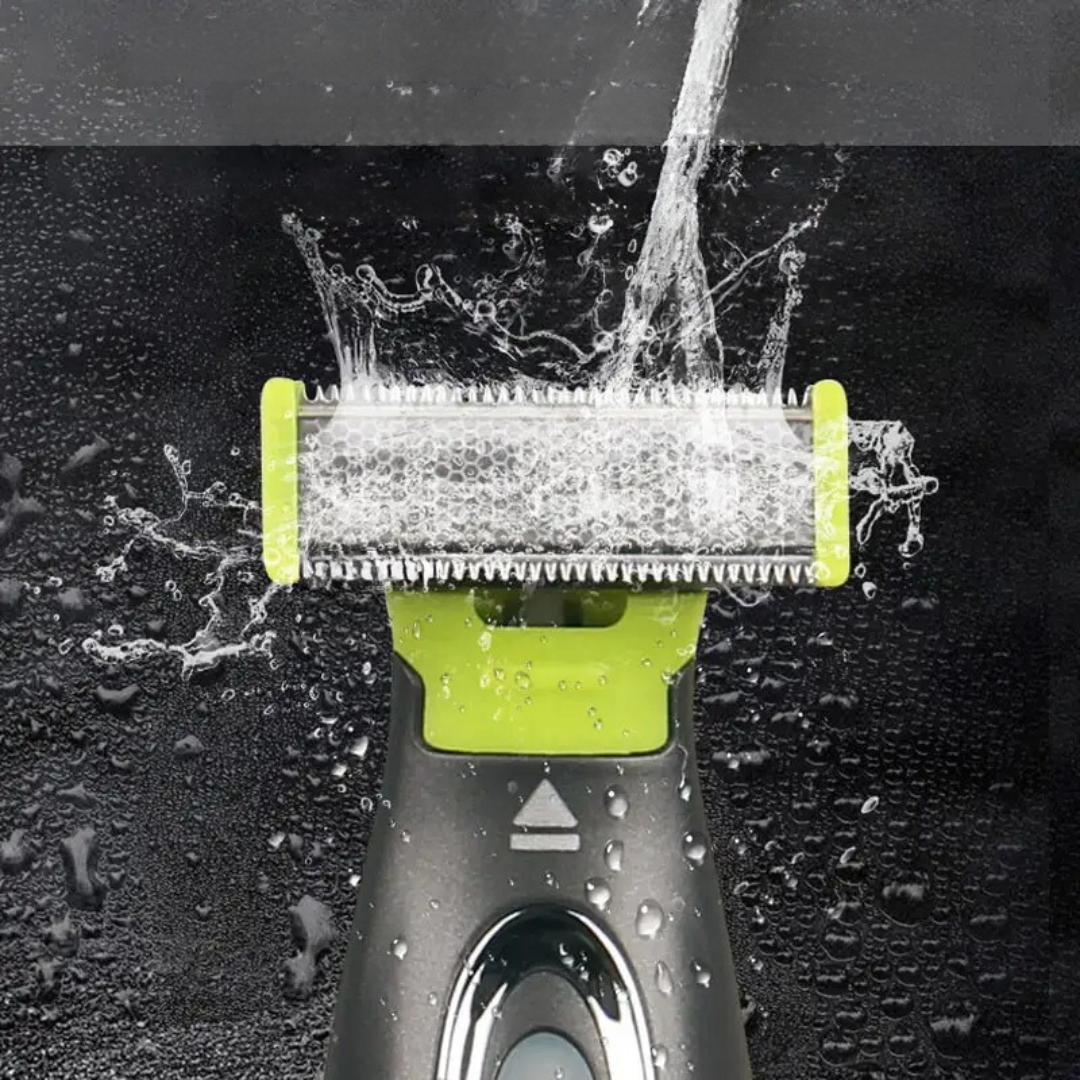 Ergonomic portable electric body groomer for men & women. Achieve smooth skin with this travel-friendly shaver.