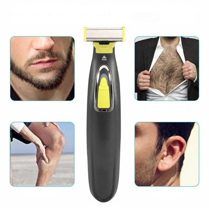 Achieve smooth skin with this portable electric body groomer. A travel essential for precise, effortless shaving.