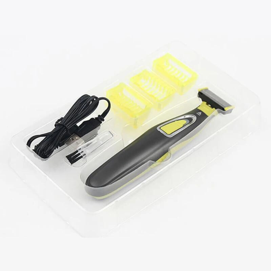 Sleek portable electric body razor, designed for smooth, precise unisex shaving. A must-have rechargeable groomer.