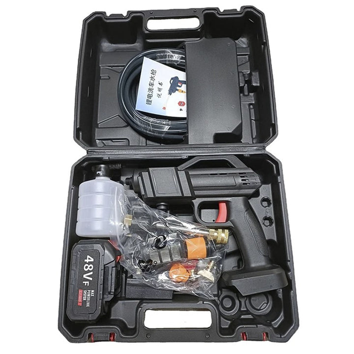 Powerful 348 PSI cordless pressure washer for outdoor tools cleaning, car detailing & home exterior maintenance.