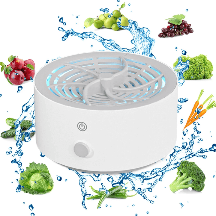 Portable kitchen food purifier for safe, chemical-free produce, vegetable, and fruit cleaning.