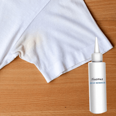 Effective stain remover for tough, yellow & rust stains on laundry, clothes & household surfaces.