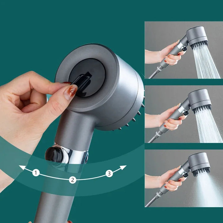 Easy install filtered shower head delivers clean, purifying water for a powerful and refreshing spa experience.