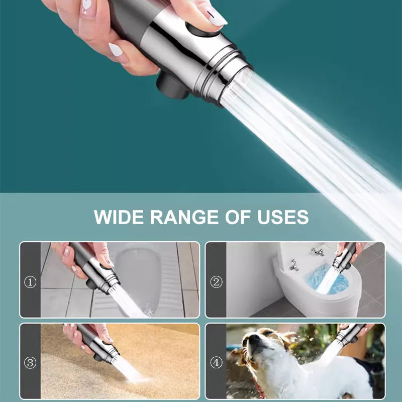 Powerful filtered shower head purifies water, offering high pressure & massage for an invigorating home spa experience.