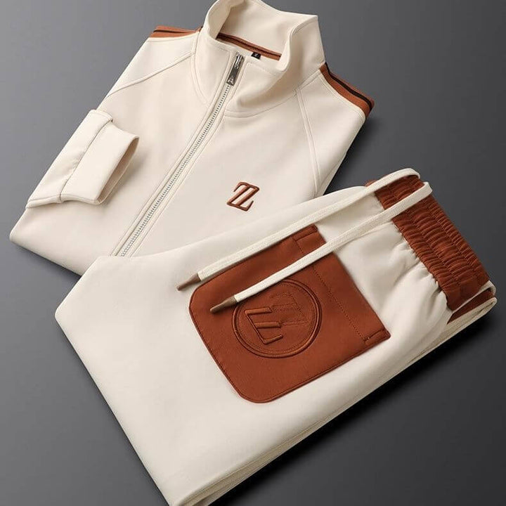 Comfortable men's activewear tracksuit set, ideal for gym, sports, or relaxing loungewear. Stylish and versatile.