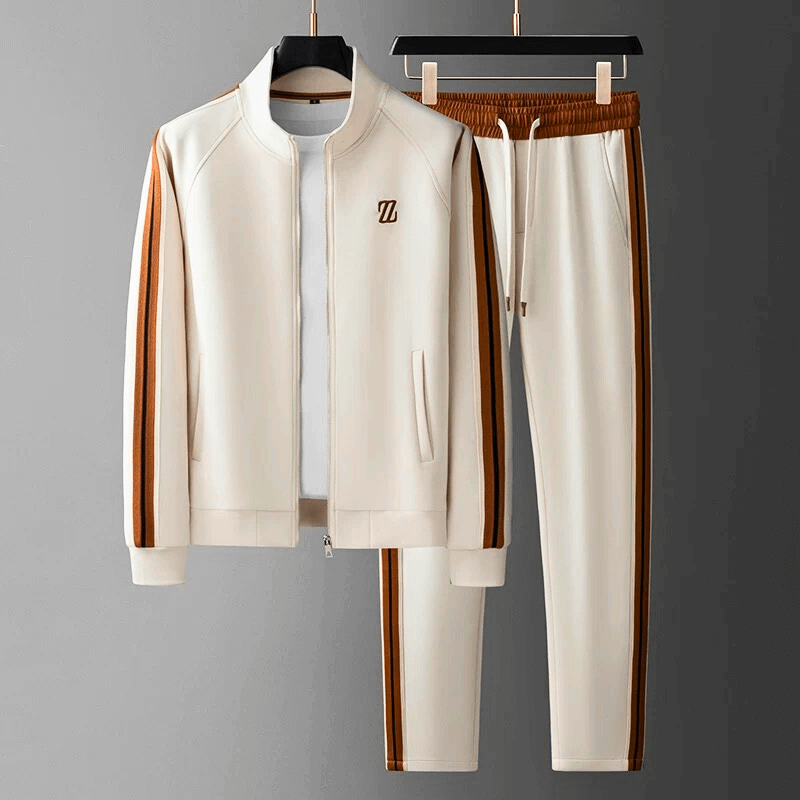 Soft, comfortable men's tracksuit set. Premium activewear for active days or relaxed casual wear. Stylish design.