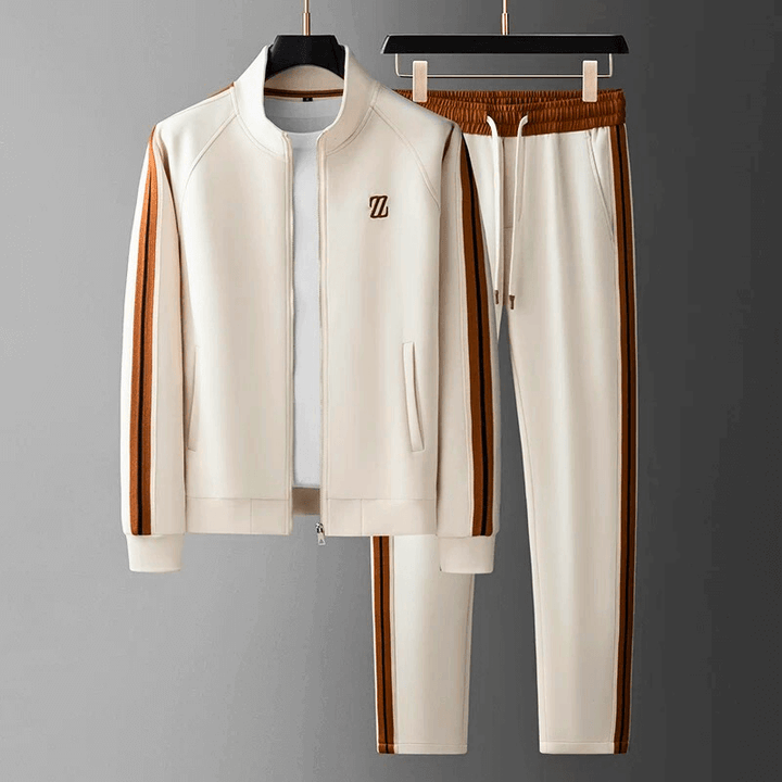 Soft, comfortable men's tracksuit set. Premium activewear for active days or relaxed casual wear. Stylish design.