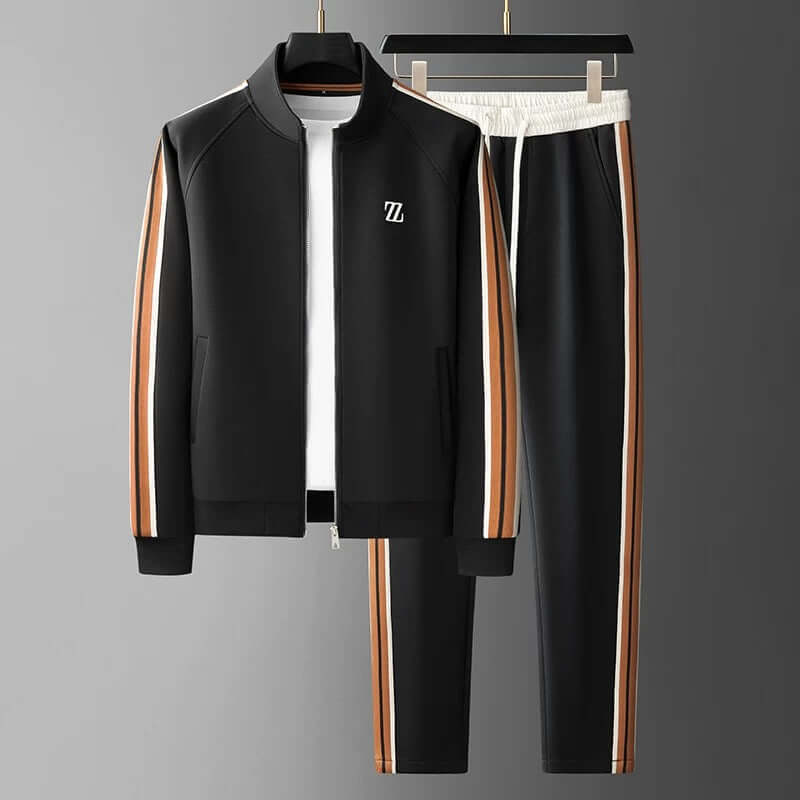 Men's stylish tracksuit set, essential activewear and loungewear for comfortable everyday casual wear. Modern apparel.