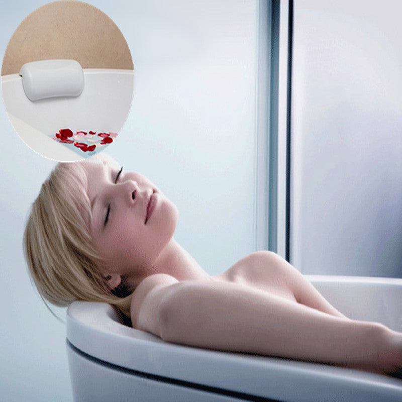 Luxury ergonomic bath cushion for head & neck support. Ideal home spa accessory for ultimate relaxation.