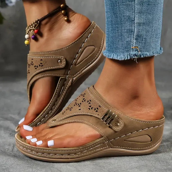 Women's orthopaedic comfort sandals, designed for superior arch support and all-day foot health.