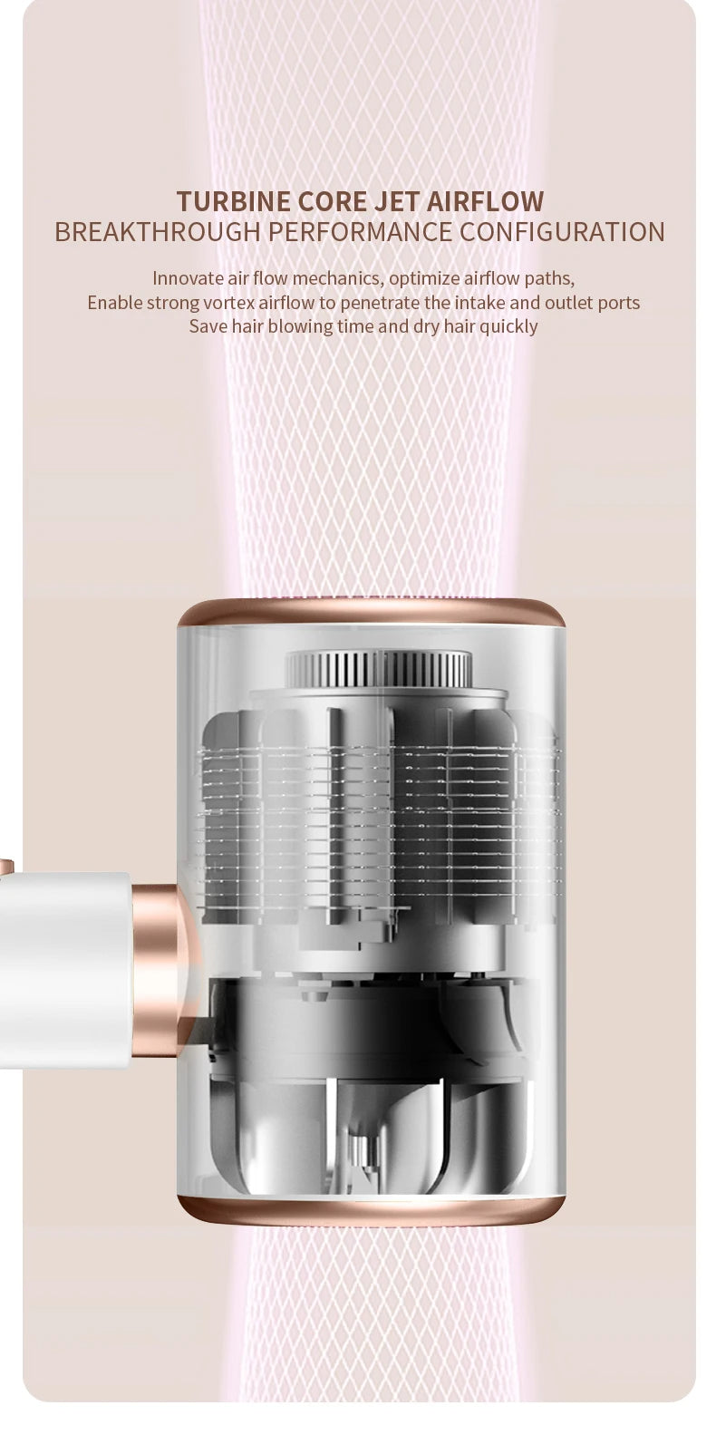 High-efficiency 2400W hair dryer, unisex, with negative ions for ultimate hair care.